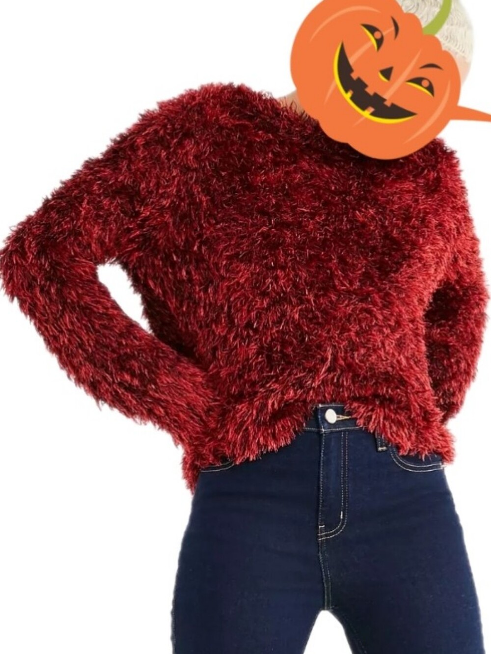 UO Tara Fluffy Pullover Sweater
